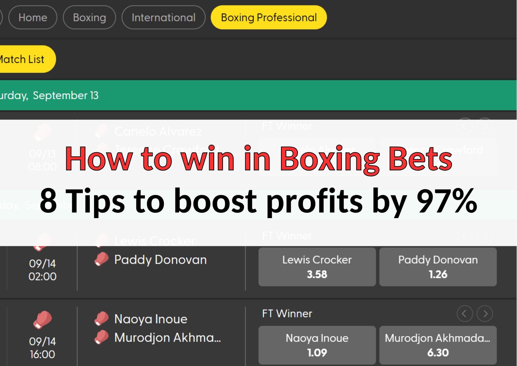 จะชนะพนันมวยได้ยังไง